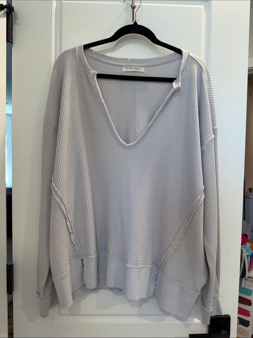 We The Free Waffle V-Neck Pullover